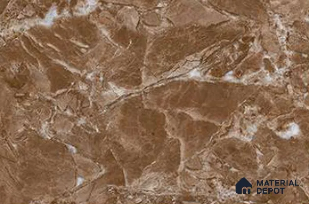 TL 01623 C Dark Chocolate Brown 18 x 12 inch Glossy Finish Ceramic Wall Tile - 6 mm