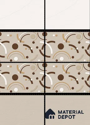 TL 01641 A Light Cream 18 x 12 inch Matte Finish Ceramic Wall Tile - 6 mm