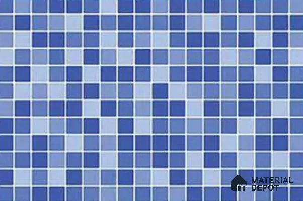 Mosaic Wall Tile TL 01639 A Punch Blue 18 x 12 inch Glossy Finish Ceramic Tile - 6 mm