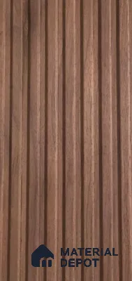 Brown Wooden Louver PN 04332 8 ft x 5.6 inch Solid Wood Panel - 5.5 mm | Suitable for Feature Wall, TV Unit & Living Room | Width is Subjected to 5% Variation