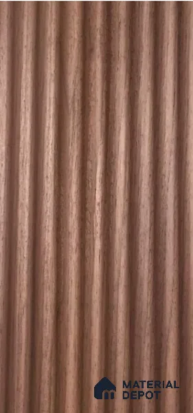 Brown Wooden Louver PN 04332 B 8 ft x 5.6 inch Solid Wood Panel - 6.5 mm | Suitable for Feature Wall, TV Unit & Living Room | Width is Subjected to 5% Variation