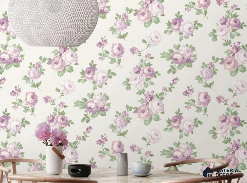 81398-2 | 5 Meter x 42 Inch  Florals Look Wallpaper - 57 Sq. Ft.
