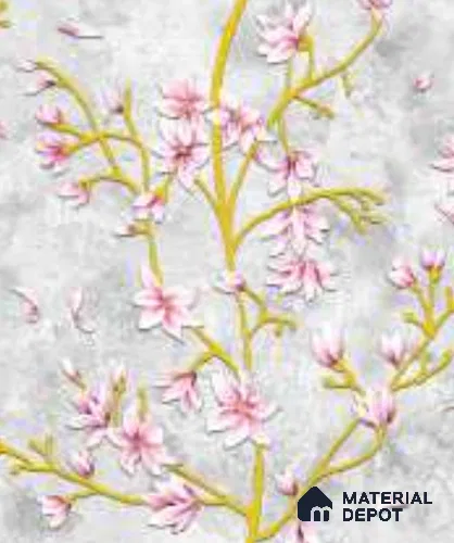 WK160-43 | 10 Meter x 21 Inches Florals Look Wallpaper - 57.41 Sq. Ft.