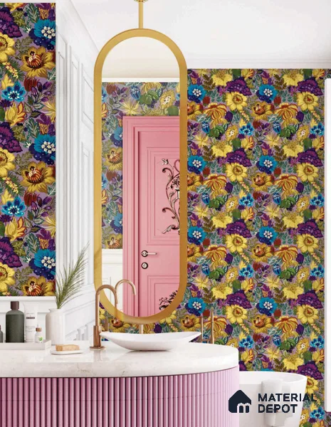 13362 | 10 Meter x 21 Inch  Florals Look Wallpaper - 57 Sq. Ft.