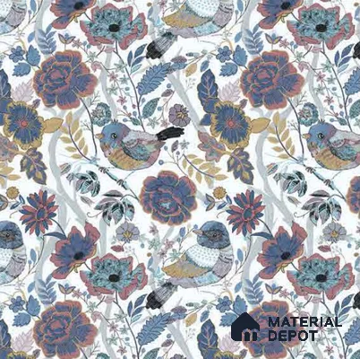 8011 | 10 Meter x 21 Inches Chinoserie Look Wallpaper - 57.41 Sq. Ft.