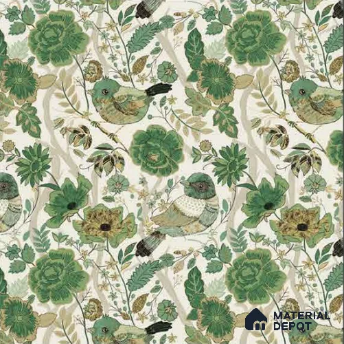 8012 | 10 Meter x 21 Inches Chinoserie Look Wallpaper - 57.41 Sq. Ft.
