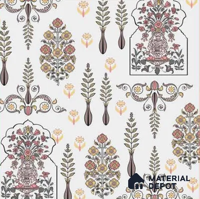 8018 | 10 Meter x 21 Inches Indian Look Wallpaper - 57.41 Sq. Ft.