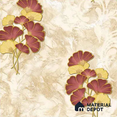 8023 | 10 Meter x 21 Inches Florals Look Wallpaper - 57.41 Sq. Ft.