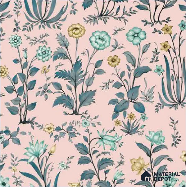 8040 | 10 Meter x 21 Inches Florals Look Wallpaper - 57.41 Sq. Ft.
