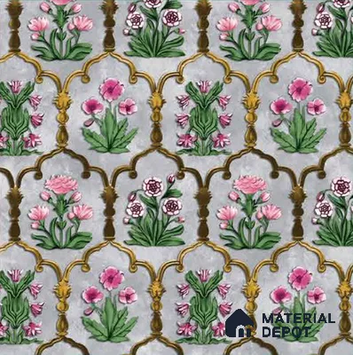 8051 | 10 Meter x 21 Inches Florals Look Wallpaper - 57.41 Sq. Ft.