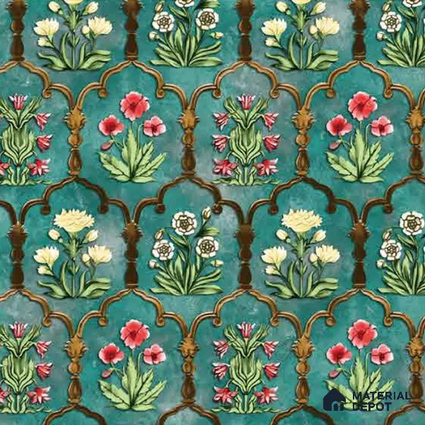 8052 | 10 Meter x 21 Inches Florals Look Wallpaper - 57.41 Sq. Ft.