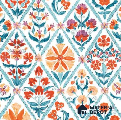 8066 | 10 Meter x 21 Inches Patterned Look Wallpaper - 57.41 Sq. Ft.