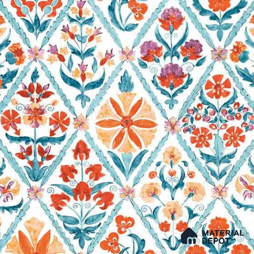 8066 | 10 Meter x 21 Inches Patterned Look Wallpaper - 57.41 Sq. Ft.
