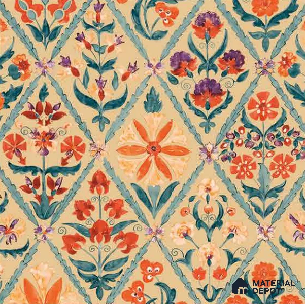 8067 | 10 Meter x 21 Inches Patterned Look Wallpaper - 57.41 Sq. Ft.