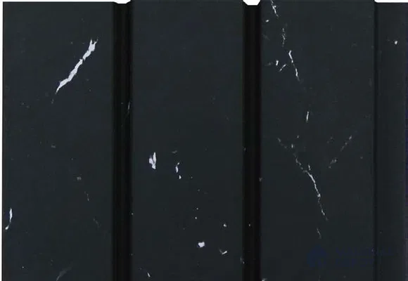 Black Marble Louver MRL 118 9.5 ft x 4.8 inch Charcoal Panel - 12 mm | Suitable for Feature Wall, TV Unit & Living Room | Width is Subjected to 5% Variation