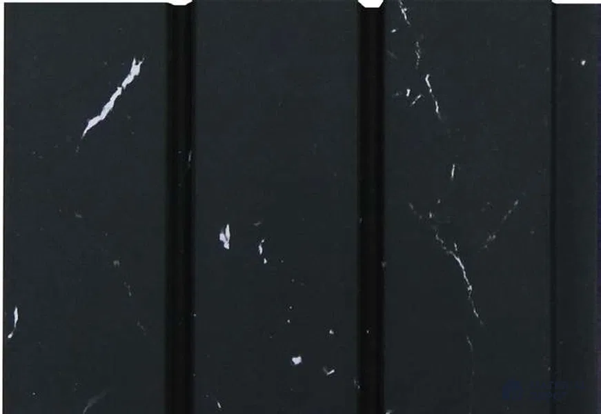 Black Marble Louver MRL 118 9.5 ft x 4.8 inch Charcoal Panel - 12 mm | Suitable for Feature Wall, TV Unit & Living Room | Width is Subjected to 5% Variation