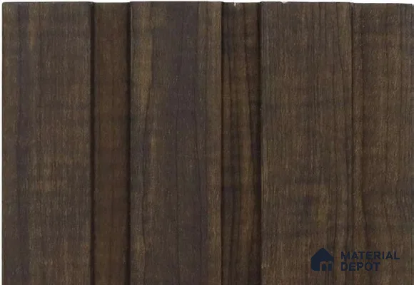 Brown Wooden Louver MRL 122 9.5 ft x 4.4 inch Charcoal Panel - 12 mm | Suitable for Feature Wall, TV Unit & Living Room | Width is Subjected to 5% Variation