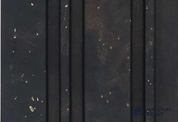 Black Marble Louver MRL 164 9.5 ft x 4.8 inch Charcoal Panel - 12 mm | Suitable for Feature Wall, TV Unit & Living Room | Width is Subjected to 5% Variation