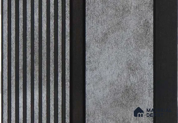 Grey Stone Louver MRL 174 9.5 ft x 4.8 inch Charcoal Panel - 12 mm | Suitable for Feature Wall, TV Unit & Living Room | Width is Subjected to 5% Variation