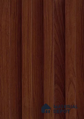 Brown Wooden Louver PN 05865 9.6 ft x 6.6 inch WPC Panel - 20 mm | Suitable for Feature Wall, TV Unit & Living Room | Width is Subjected to 5% Variation