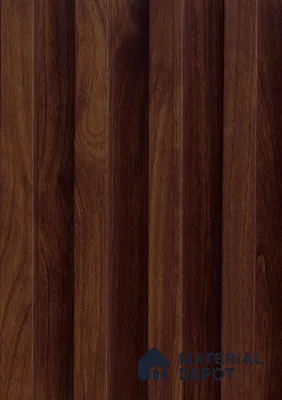 Brown Wooden Louver PN 06108 9.6 ft x 6.6 inch WPC Panel - 20 mm | Suitable for Feature Wall, TV Unit & Living Room | Width is Subjected to 5% Variation