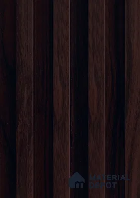 Brown Wooden Louver PN 06123 9.6 ft x 6.6 inch WPC Panel - 20 mm | Suitable for Feature Wall, TV Unit & Living Room | Width is Subjected to 5% Variation
