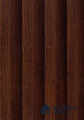 Brown Wooden Louver PN 06127 9.6 ft x 6.6 inch WPC Panel - 20 mm | Suitable for Feature Wall, TV Unit & Living Room | Width is Subjected to 5% Variation
