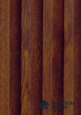 Brown Wooden Louver PN 06133 9.6 ft x 6.6 inch WPC Panel - 20 mm | Suitable for Feature Wall, TV Unit & Living Room | Width is Subjected to 5% Variation