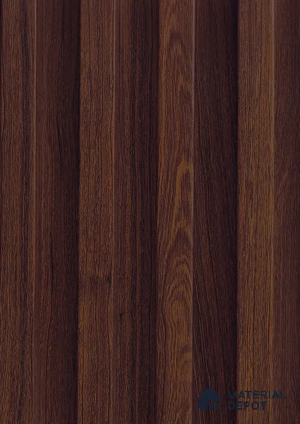 Brown Wooden Louver PN 06134 9.6 ft x 6.6 inch WPC Panel - 20 mm | Suitable for Feature Wall, TV Unit & Living Room | Width is Subjected to 5% Variation