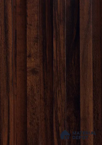 Brown Wooden Louver PN 06136 9.6 ft x 6.6 inch WPC Panel - 20 mm | Suitable for Feature Wall, TV Unit & Living Room | Width is Subjected to 5% Variation