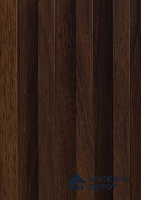 Brown Wooden Louver PN 06139 9.6 ft x 6.6 inch WPC Panel - 20 mm | Suitable for Feature Wall, TV Unit & Living Room | Width is Subjected to 5% Variation