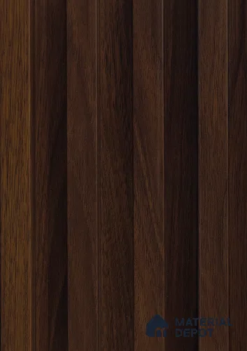 Brown Wooden Louver PN 06139 9.6 ft x 6.6 inch WPC Panel - 20 mm | Suitable for Feature Wall, TV Unit & Living Room | Width is Subjected to 5% Variation