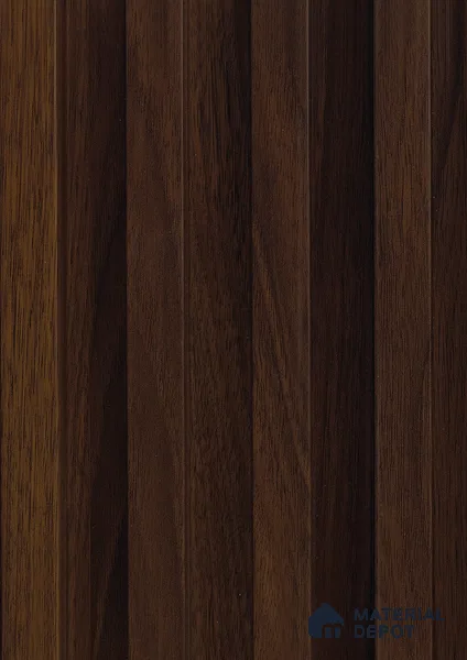 Brown Wooden Louver PN 06139 9.6 ft x 6.6 inch WPC Panel - 20 mm | Suitable for Feature Wall, TV Unit & Living Room | Width is Subjected to 5% Variation