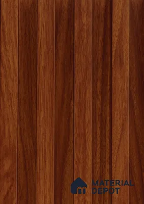 Brown Wooden Louver PN 06140 9.6 ft x 6.6 inch WPC Panel - 20 mm | Suitable for Feature Wall, TV Unit & Living Room | Width is Subjected to 5% Variation