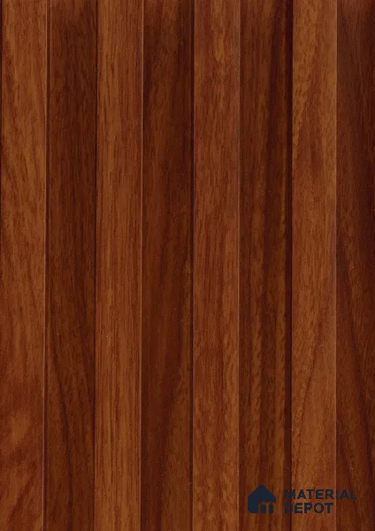 Brown Wooden Louver PN 06140 9.6 ft x 6.6 inch WPC Panel - 20 mm | Suitable for Feature Wall, TV Unit & Living Room | Width is Subjected to 5% Variation