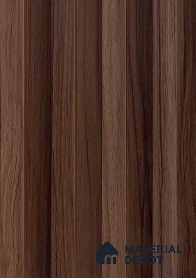 Brown Wooden Louver PN 06141 9.6 ft x 6.6 inch WPC Panel - 20 mm | Suitable for Feature Wall, TV Unit & Living Room | Width is Subjected to 5% Variation