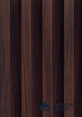 Brown Wooden Louver PN 06142 9.6 ft x 6.6 inch WPC Panel - 20 mm | Suitable for Feature Wall, TV Unit & Living Room | Width is Subjected to 5% Variation