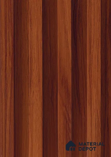 Brown Wooden Louver PN 06143 9.6 ft x 6.6 inch WPC Panel - 20 mm | Suitable for Feature Wall, TV Unit & Living Room | Width is Subjected to 5% Variation