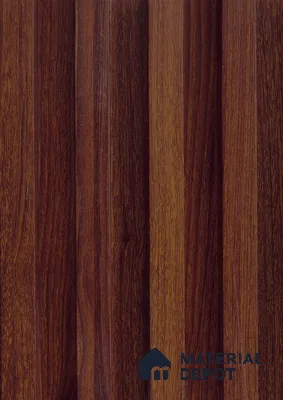 Brown Wooden Louver PN 06144 9.6 ft x 6.6 inch WPC Panel - 20 mm | Suitable for Feature Wall, TV Unit & Living Room | Width is Subjected to 5% Variation
