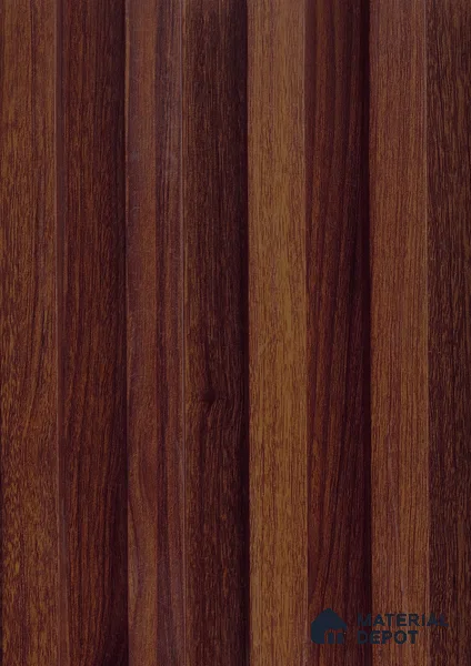 Brown Wooden Louver PN 06144 9.6 ft x 6.6 inch WPC Panel - 20 mm | Suitable for Feature Wall, TV Unit & Living Room | Width is Subjected to 5% Variation