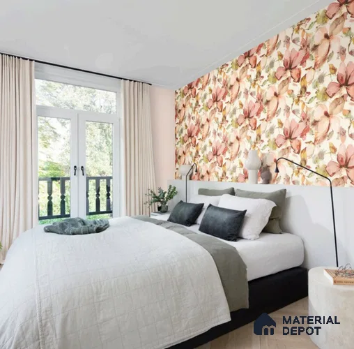 481259 | 10 Meter x 21 Inch Florals Look Wallpaper - 57 Sq. Ft.