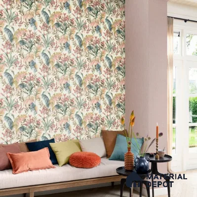 481952 | 10 Meter x 21 Inch  Florals Look Wallpaper - 57 Sq. Ft.