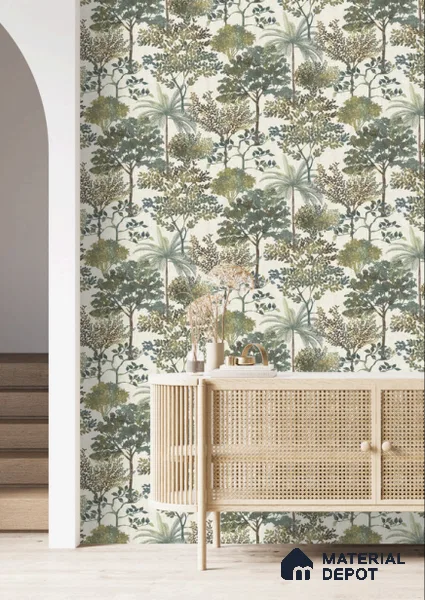 867329 | 10 Meter x 21 Inch  Florals Look Wallpaper - 57 Sq. Ft.