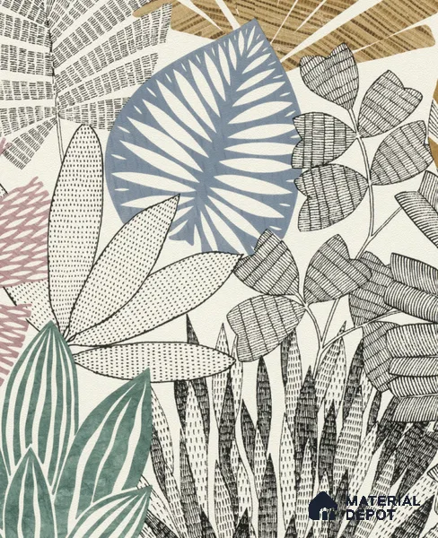 868258 | 10 Meter x 21 Inch  Florals Look Wallpaper - 57 Sq. Ft.