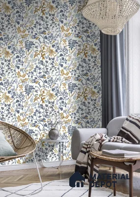 868500 | 10 Meter x 21 Inch  Florals Look Wallpaper - 57 Sq. Ft.