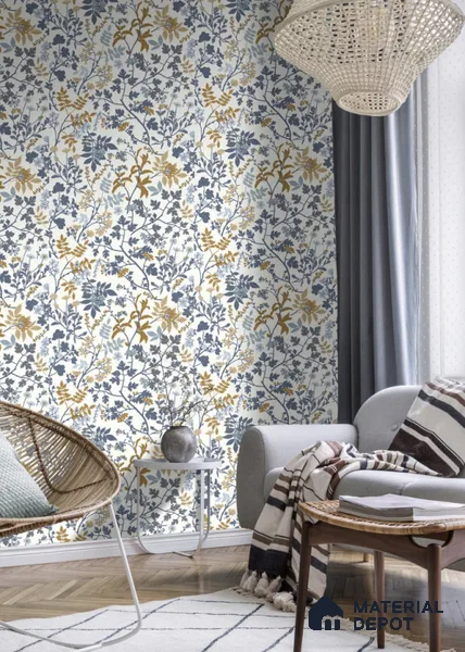 868500 | 10 Meter x 21 Inch  Florals Look Wallpaper - 57 Sq. Ft.
