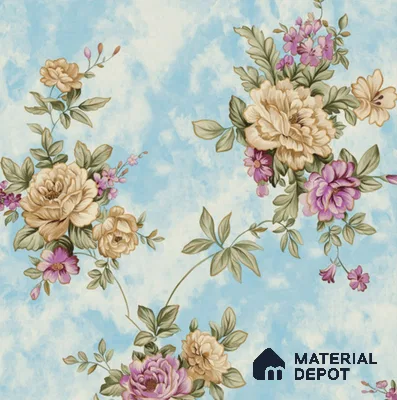 20-555-20 | 10 Meter x 21 Inches Florals Look Wallpaper - 57.41 Sq. Ft.