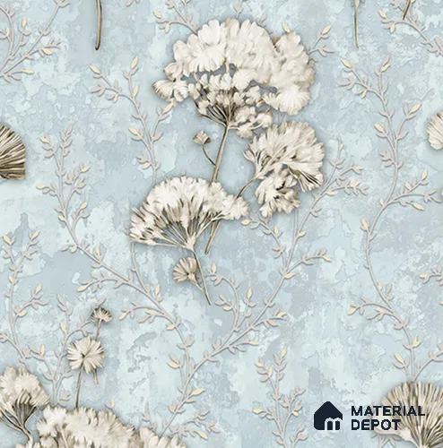 27-555-27 | 10 Meter x 21 Inches Florals Look Wallpaper - 57.41 Sq. Ft.