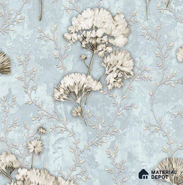 27-555-27 | 10 Meter x 21 Inches Florals Look Wallpaper - 57.41 Sq. Ft.