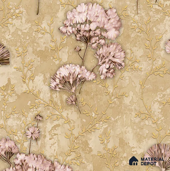 28-555-28 | 10 Meter x 21 Inches Florals Look Wallpaper - 57.41 Sq. Ft.